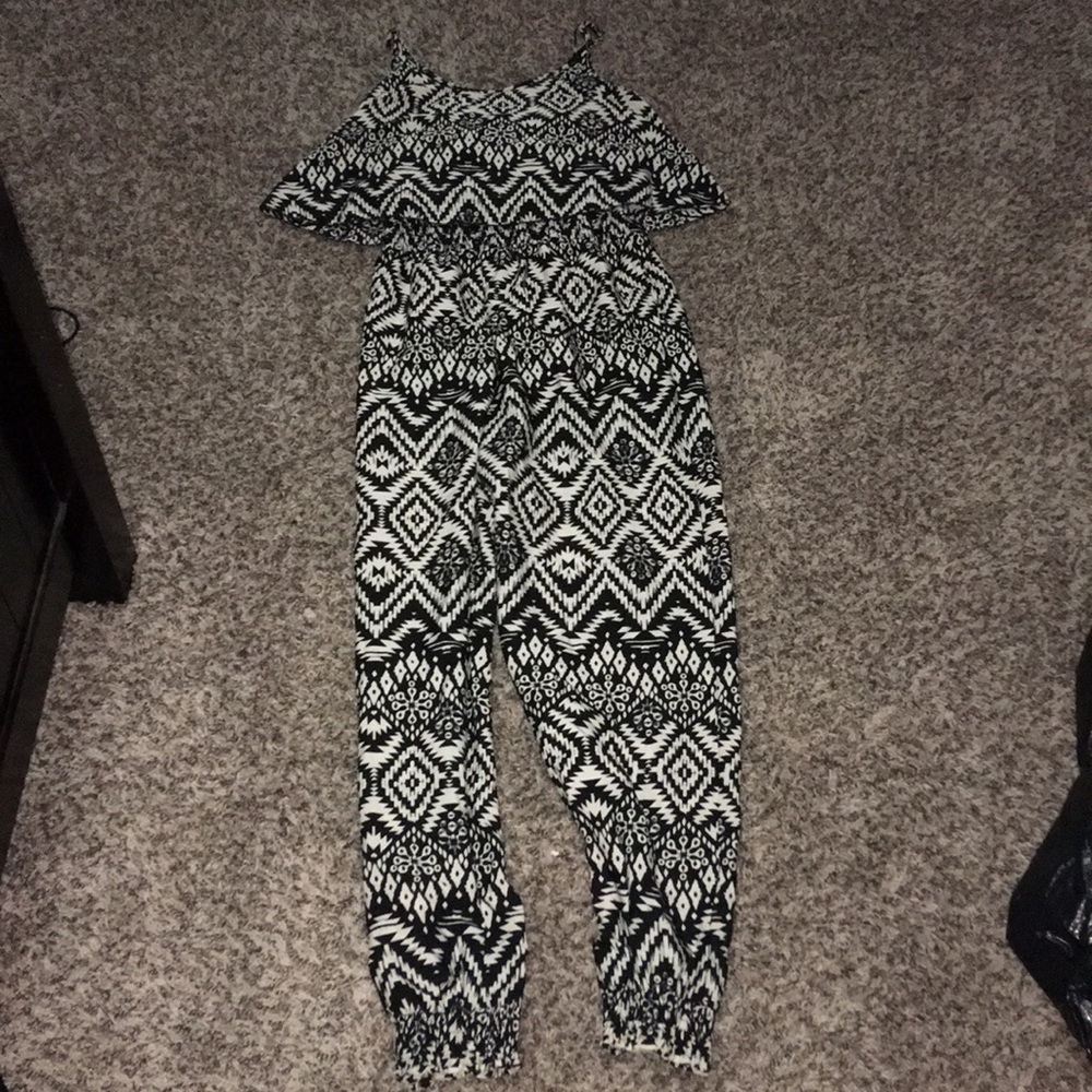 Tribal print jumpsuit. Worn Once.